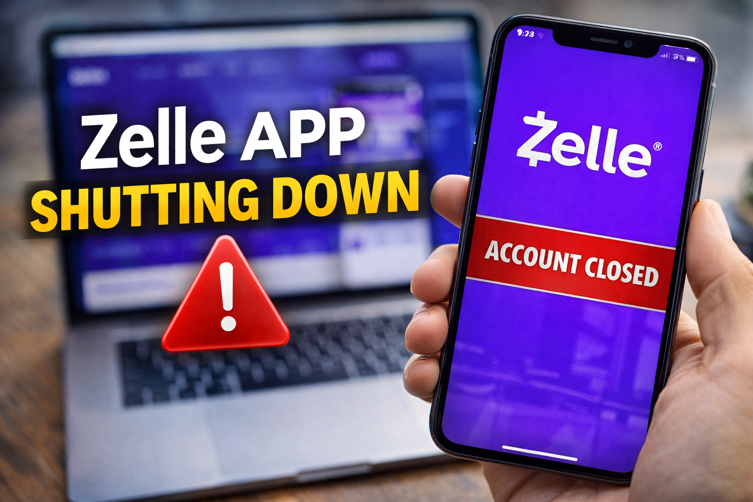 zelle app shutting down