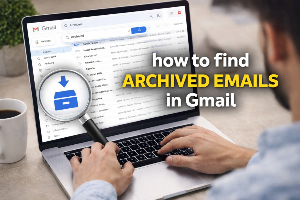 how to find archived emails in gmail